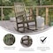 Flash Furniture Winston All-Weather Rocking Chair in Mahogany Faux Wood, 2PK 2-JJ-C14703-MHG-GG - alternate 7